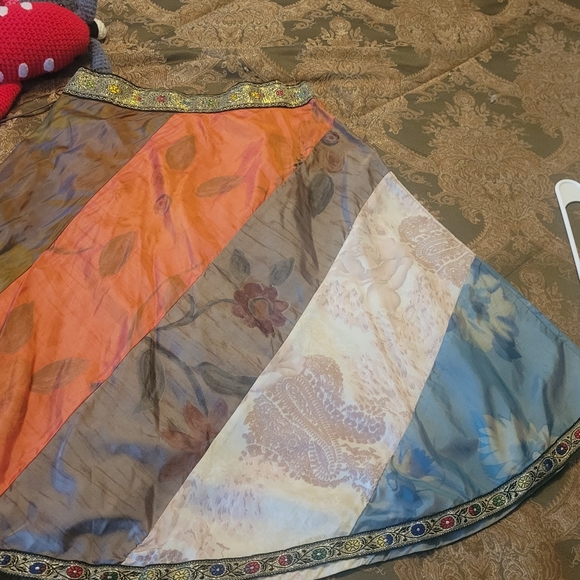 Shimmery Light Boho Hippie skirt - Picture 4 of 13